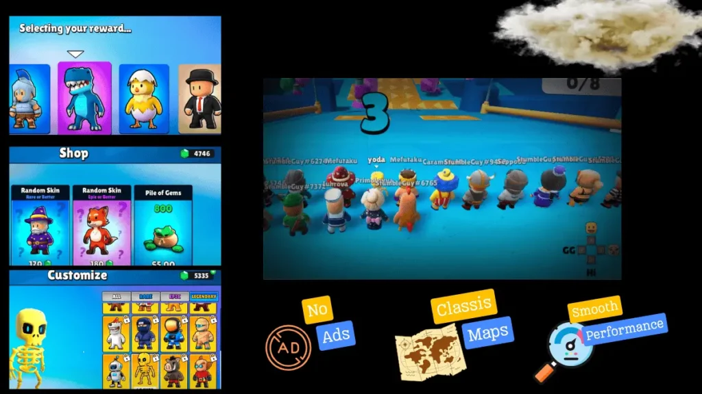 Old Version 2 Top Features of Stumble Guys Old Version APK