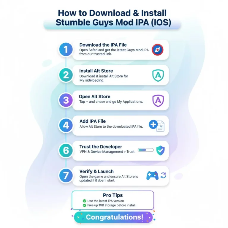 Download Stumble Guys Mod Apk for iOS (Free IPA, Skins & No Ads) 31 Installation Guide for iOS (Step-by-Step)