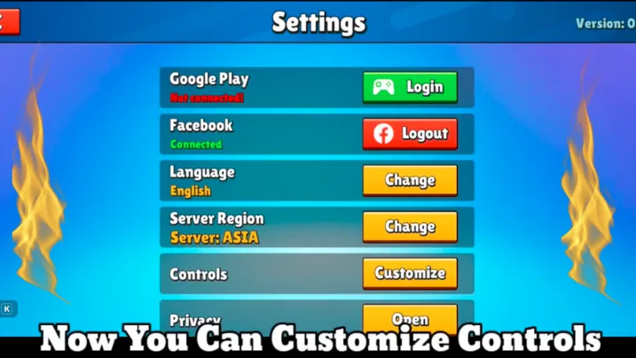 Control Setting Dashboard
