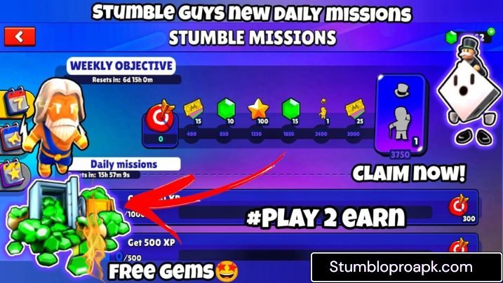 Stumble Guys Prize Parade Event: Rewards, Challenges, Skins & Full Guide 3 Daily Missions of Stumble Guys