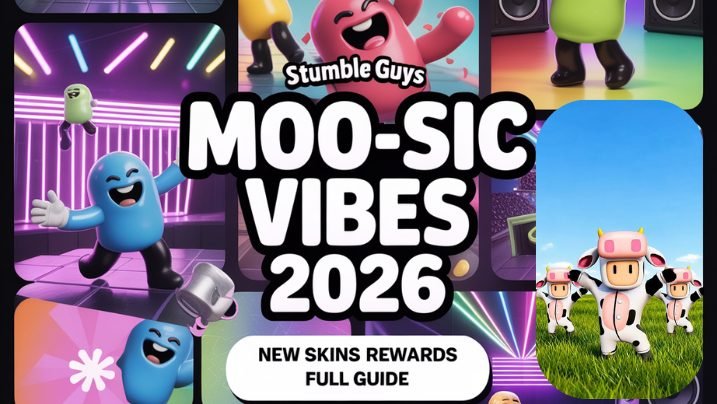 Stumble Guys Moo-sic Vibes May 2026 Event, New Skins, Rewards & Full Guide 8 Feature image Stumble Guys Moosic Event