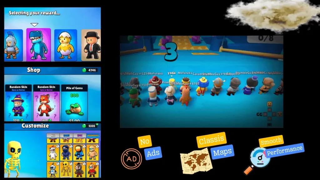 Old Version 6 Stumble Guys v0.39 Classic Overview